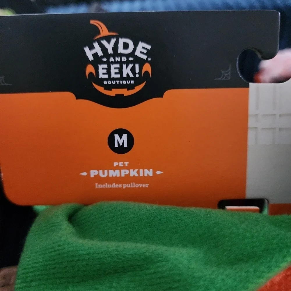 NWT Halloween Plush Pumpkin Pet Dog Costume | Hyde & EEK! Boutique Jack-O-Latern
